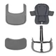 Стул для кормления 3 в 1 Lionelo Megan Grey Wood foto