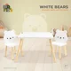 Набор стол и 2 стула Moni White Bears из дерева и MDF foto