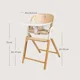 Scaun pentru hranire 3 in 1 Lionelo Celia White Natural Wood foto