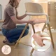 Scaun pentru hranire 3 in 1 Lionelo Celia White Natural Wood foto