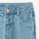 Orchestra Blugi drepti din denim cu broderie florala foto