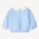 Orchestra Флисовый лонгслив со стеганым воротником из поплина Baby Blue foto