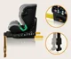 Scaun auto 0-36 kg i-Size ISOFIX Lionelo Harmony Grey Graphite foto