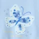 Orchestra Set 2 piese Blue Butterfly - hanorac subtire cu paiete si colanti reiati foto
