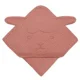 Полотенце с капюшоном из муслина Lionelo Red Coral, 80x80 см foto