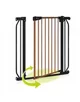 Защитные ворота Lionelo Truus Slim Black Carbon Natural, 75-105 см foto