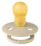 Suzeta rotunda din latex BIBS Studio Colour Polka dot Vanilla/Dark Oak (0-6 luni) foto