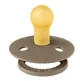 Suzeta rotunda din latex BIBS Studio Colour Polka dot Dark Oak/Vanilla (0-6 luni) foto