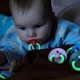 Suzeta rotunda fosforescenta din latex BIBS Colour Glow Grape (18-36 luni) foto