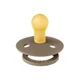 Suzeta rotunda din latex BIBS Studio Colour Polka dot Dark Oak/Vanilla (6-18 luni) foto