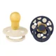 Set 2 suzete rotunde din latex BIBS Colour Polka dot Ivory/Deep Space (18-36 luni) foto