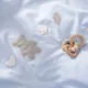 Lenjerie de pat pentru copii Perina Teddy Sateen Collection, Blue foto