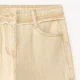 Orchestra Blugi drepti cu broderii florale Beige foto