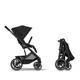 Коляска 2 в 1 Cybex Balios S Matt Black Moon Black 2026 со складной люлькой foto