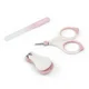 Набор для маникюра в футляре BabyOno Pink, 3 шт. foto