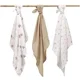 Супермягкие муслиновые пелёнки BabyOno Cream, 3 шт. foto