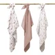 Супермягкие муслиновые пелёнки BabyOno Brown, 3 шт. foto