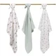 Супермягкие муслиновые пелёнки BabyOno Green, 3 шт. foto