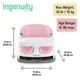 Scaun de masa 2 in 1 Ingenuity Bright Starts Peony foto