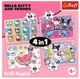 Puzzle 4 in 1 Trefl Hello Kitty Aventuri dulci foto