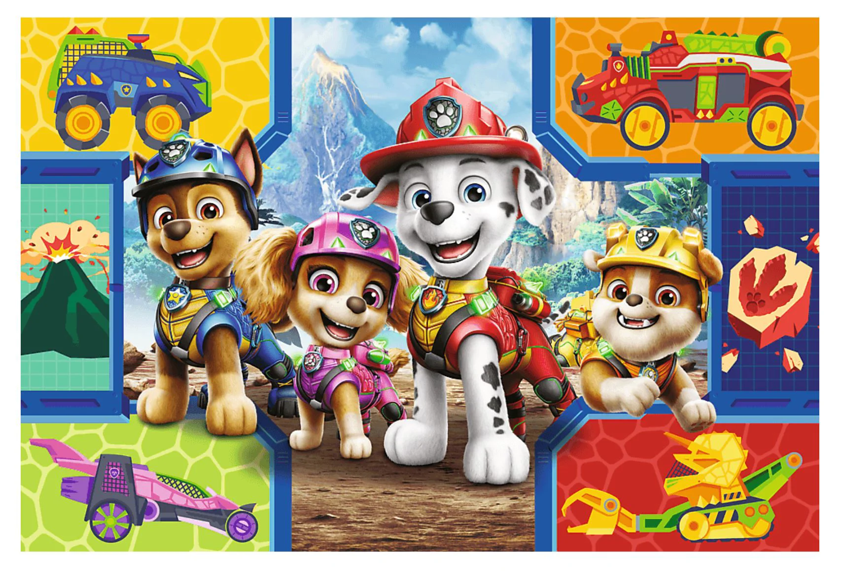 Puzzle Trefl Paw Patrol: Catelusii si dinozaurii, 100 el. foto