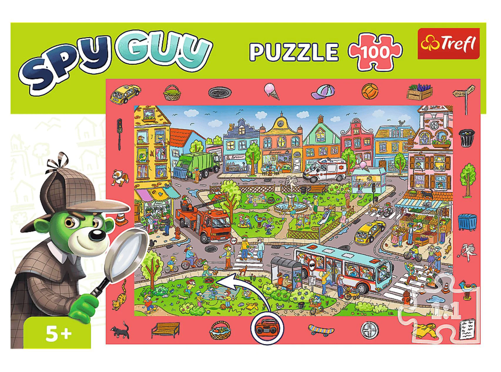 Puzzle Trefl Spy Guy Oras, 100 el. foto