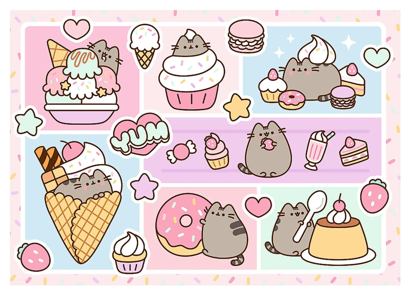 Puzzle Trefl Dulcea Pusheen, 1000 el. foto