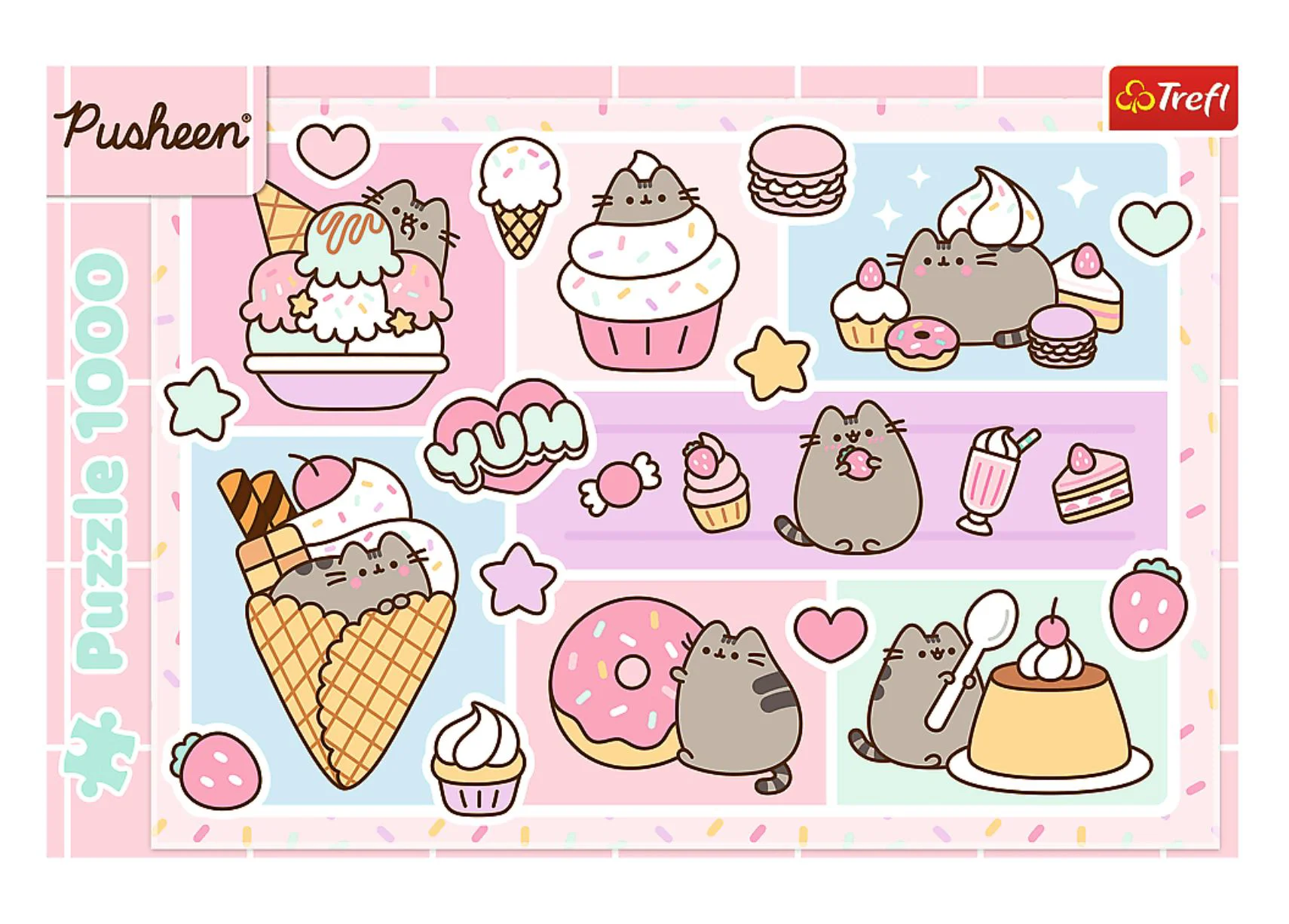 Puzzle Trefl Dulcea Pusheen, 1000 el. foto