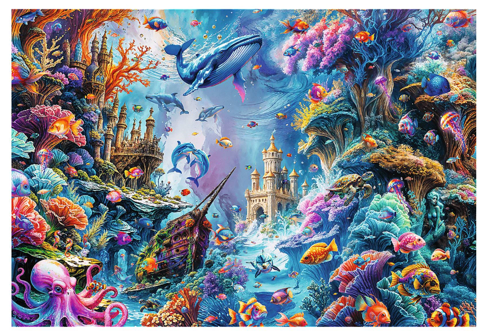 Puzzle Trefl Lumea subacvatica, 1500 el. foto