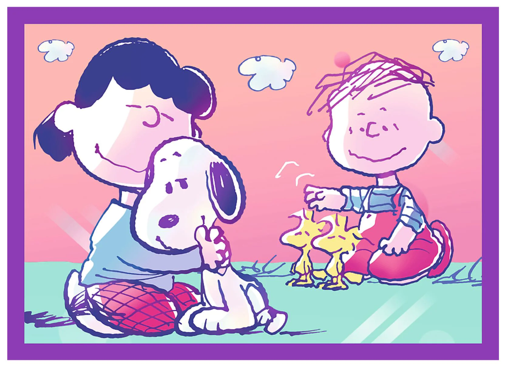 Puzzle 4 in 1 Trefl Distractie cu Snoopy foto