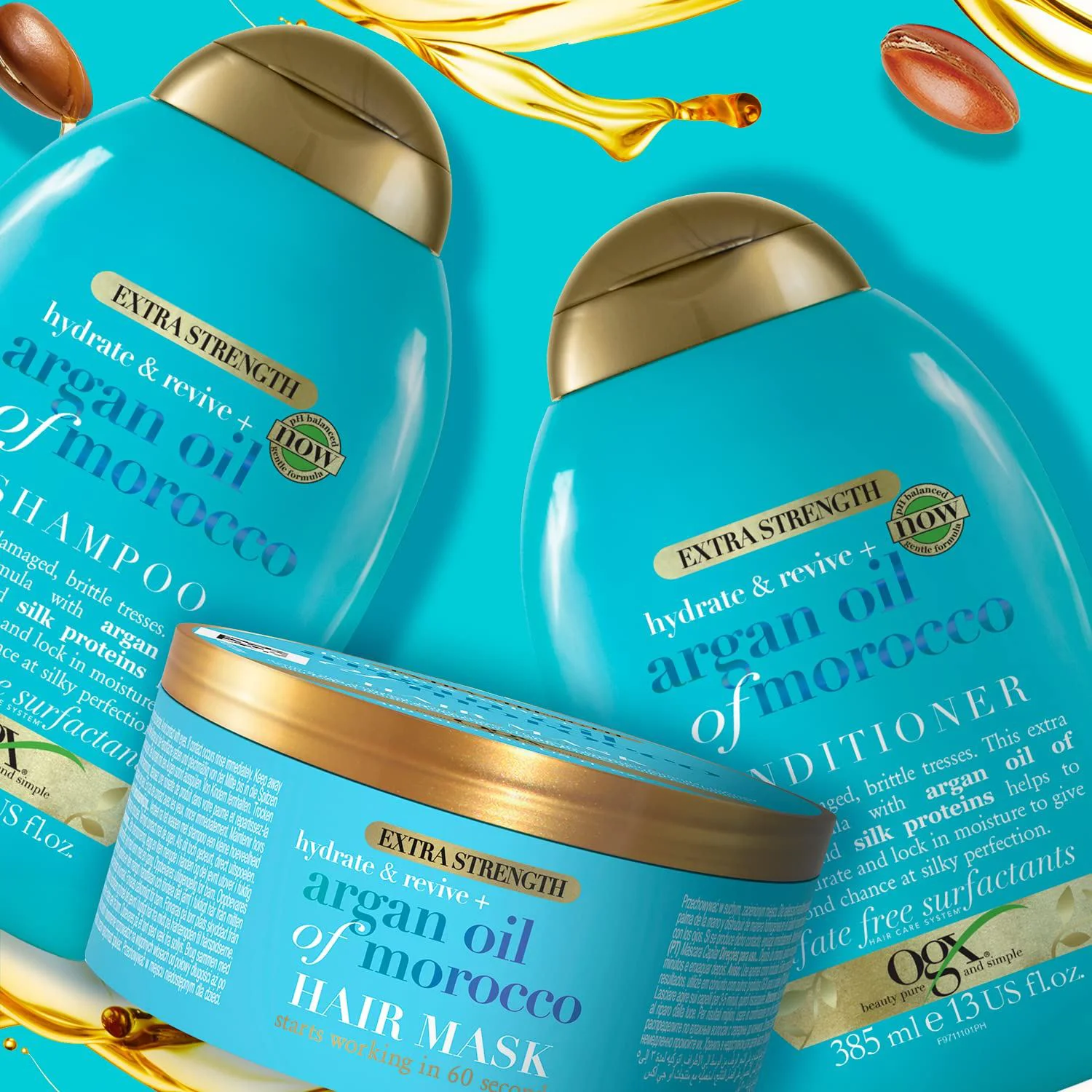 Masca de par OGX intens hidratanta Argan Oil, 300 ml foto