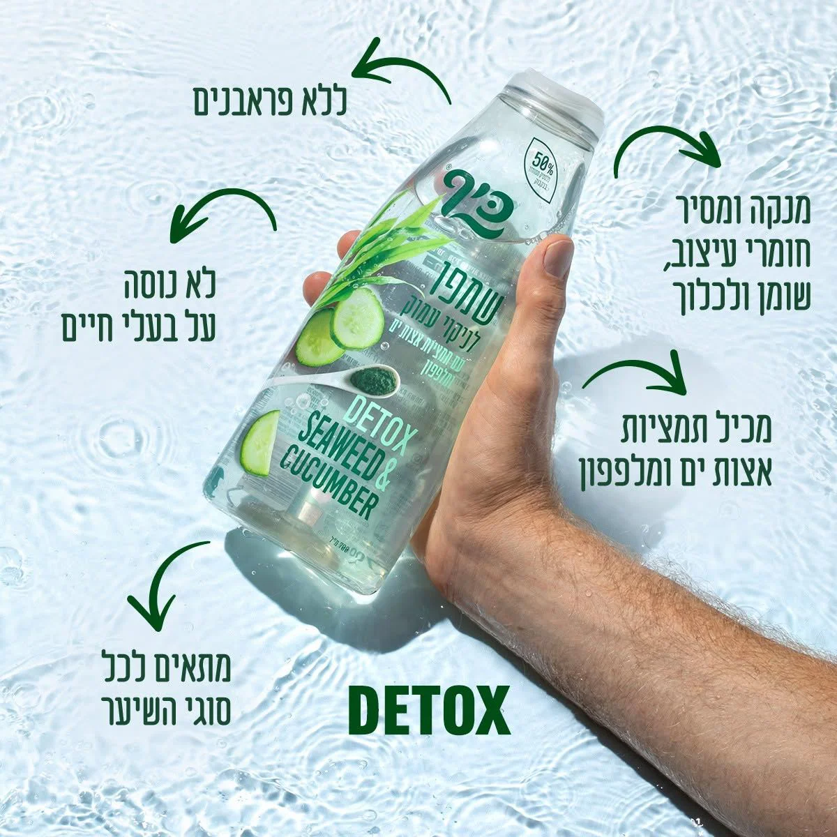 Sampon detox Keff Seaweed-Cucumber, 700 ml foto