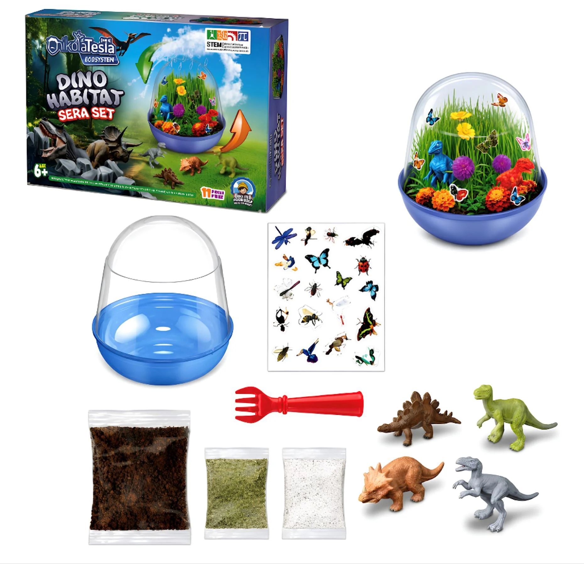 Set educational Nikola Tesla Habitat de dinozauri foto