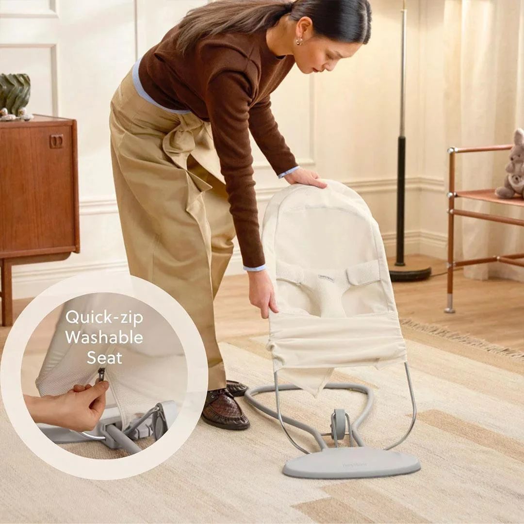 Кресло-шезлонг BabyBjorn Begin Airy Mesh Cream foto