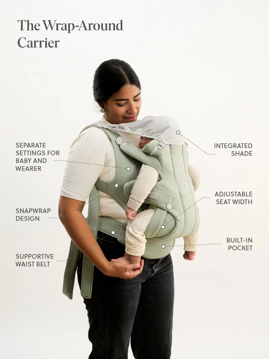 Рюкзак-кенгуру BabyBjorn Hold Airy Mesh Cream foto