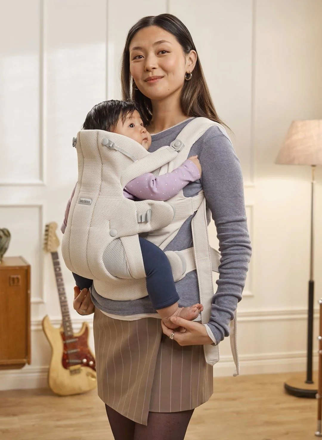 Рюкзак-кенгуру BabyBjorn Hold Airy Mesh Cream foto