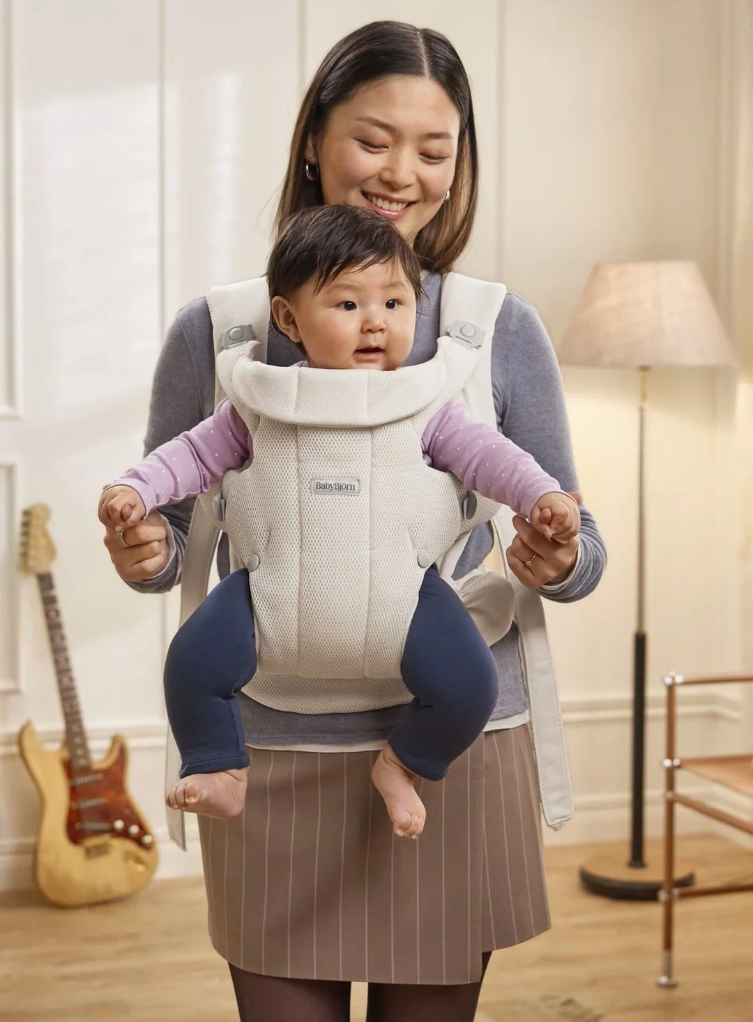 Рюкзак-кенгуру BabyBjorn Hold Airy Mesh Cream foto