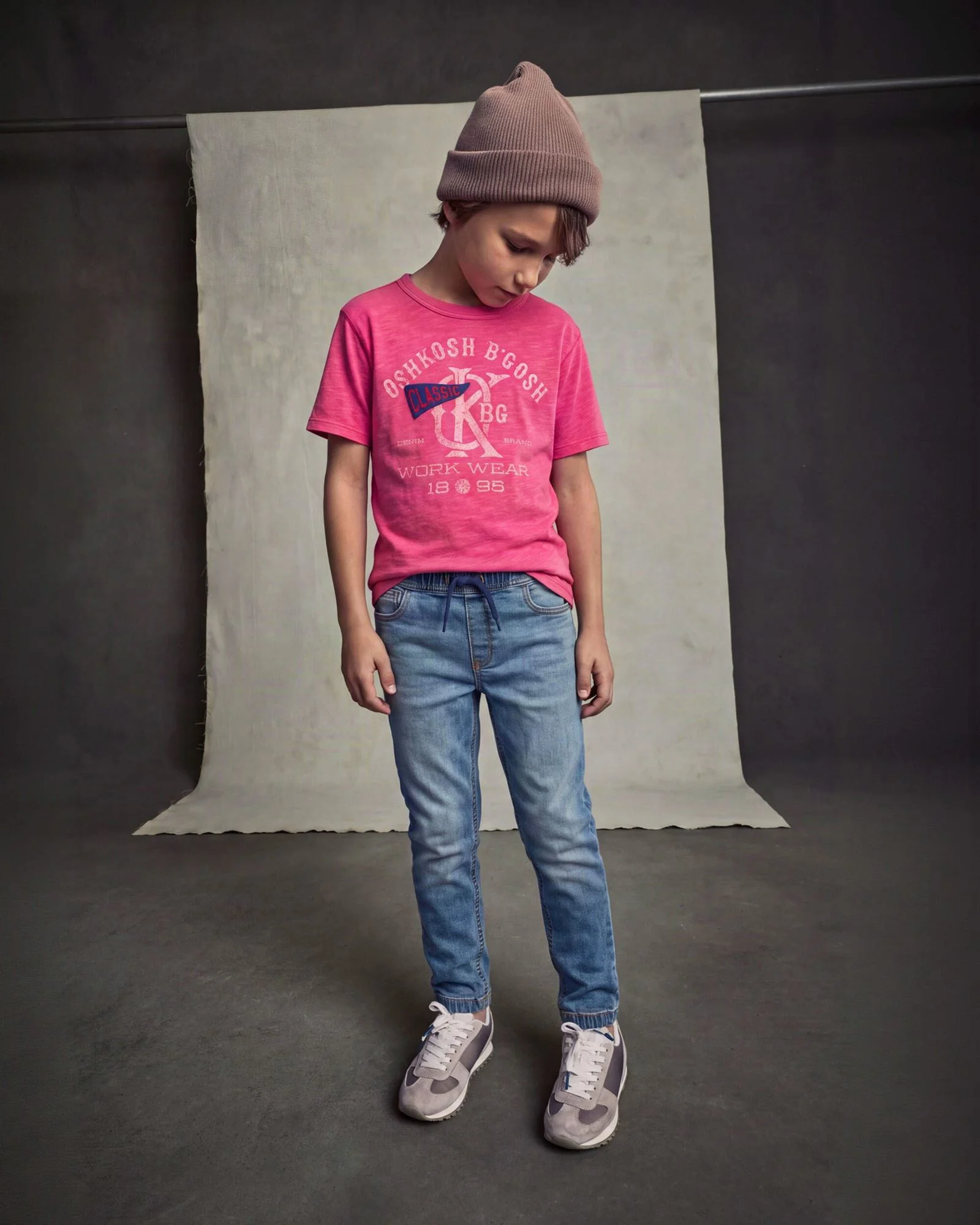 OshKosh Blugi cu snur Medium Wash foto