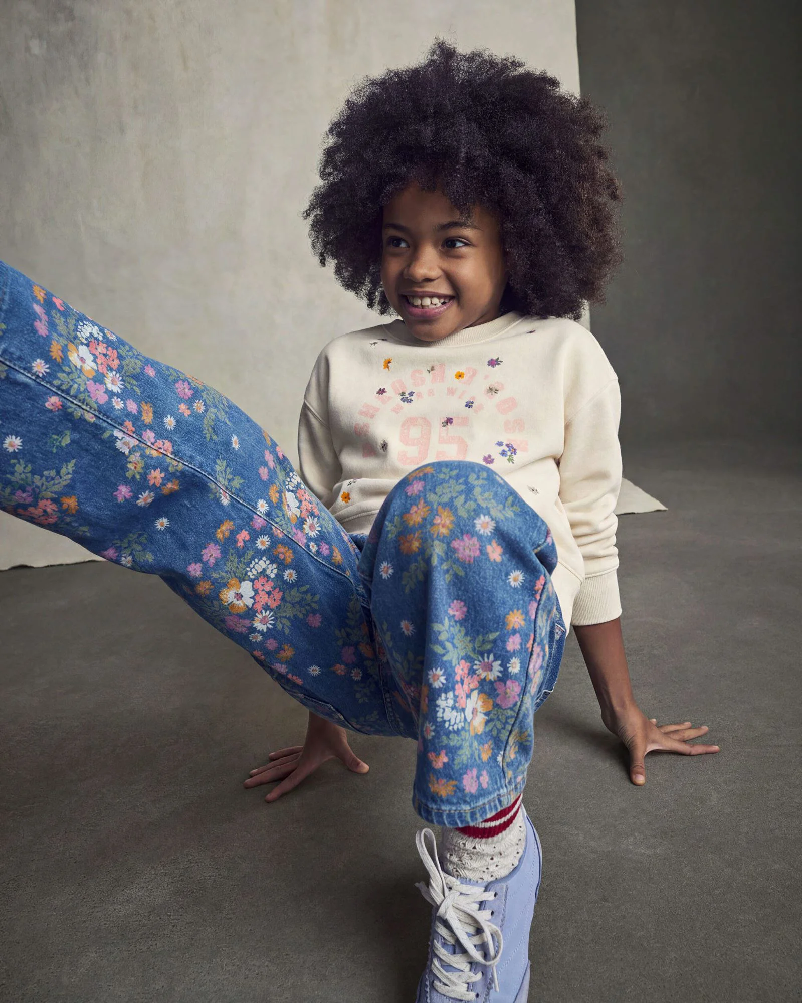 OshKosh Blugi largi cu imprimeu floral foto