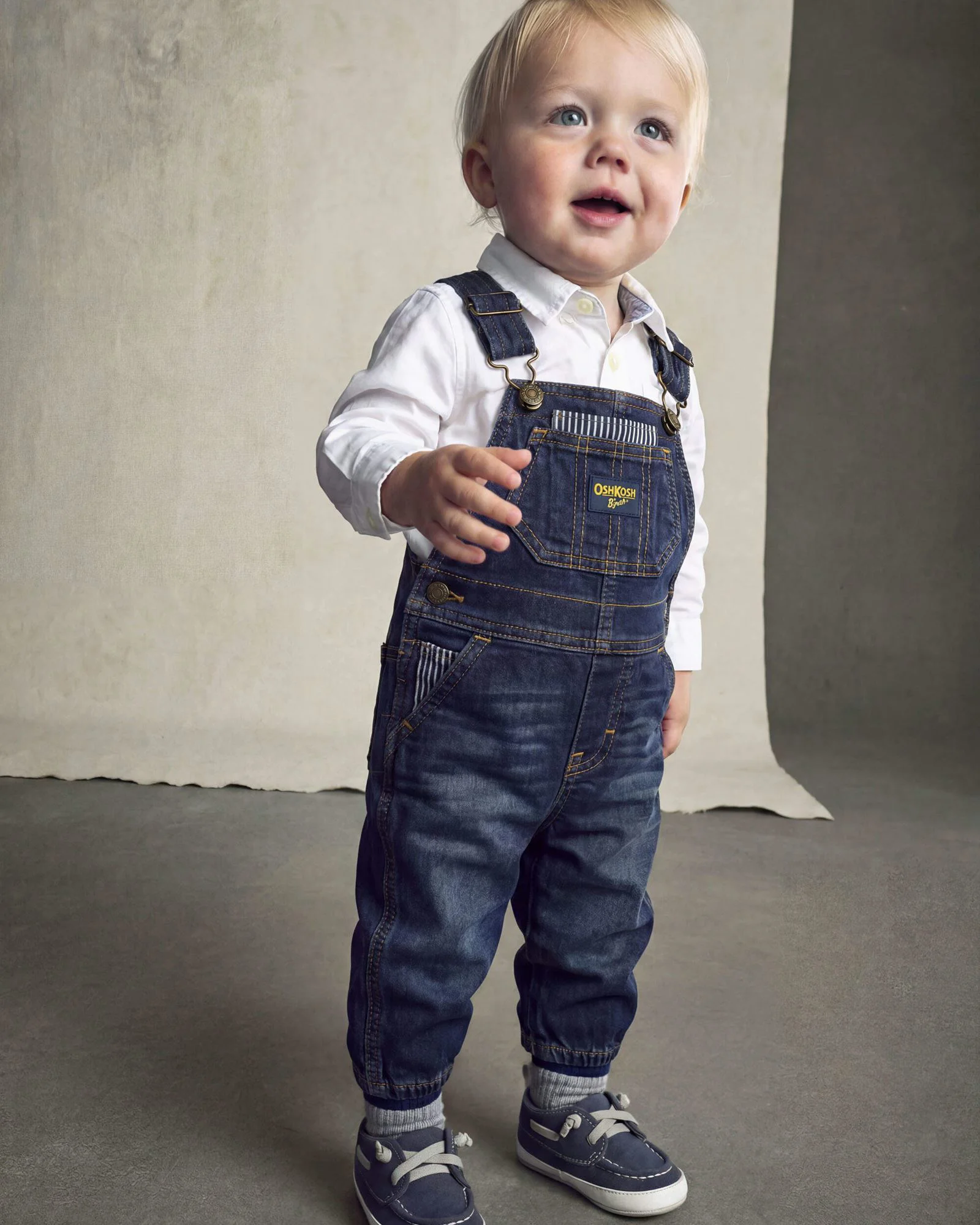 OshKosh Salopeta din denim Dark Wash foto