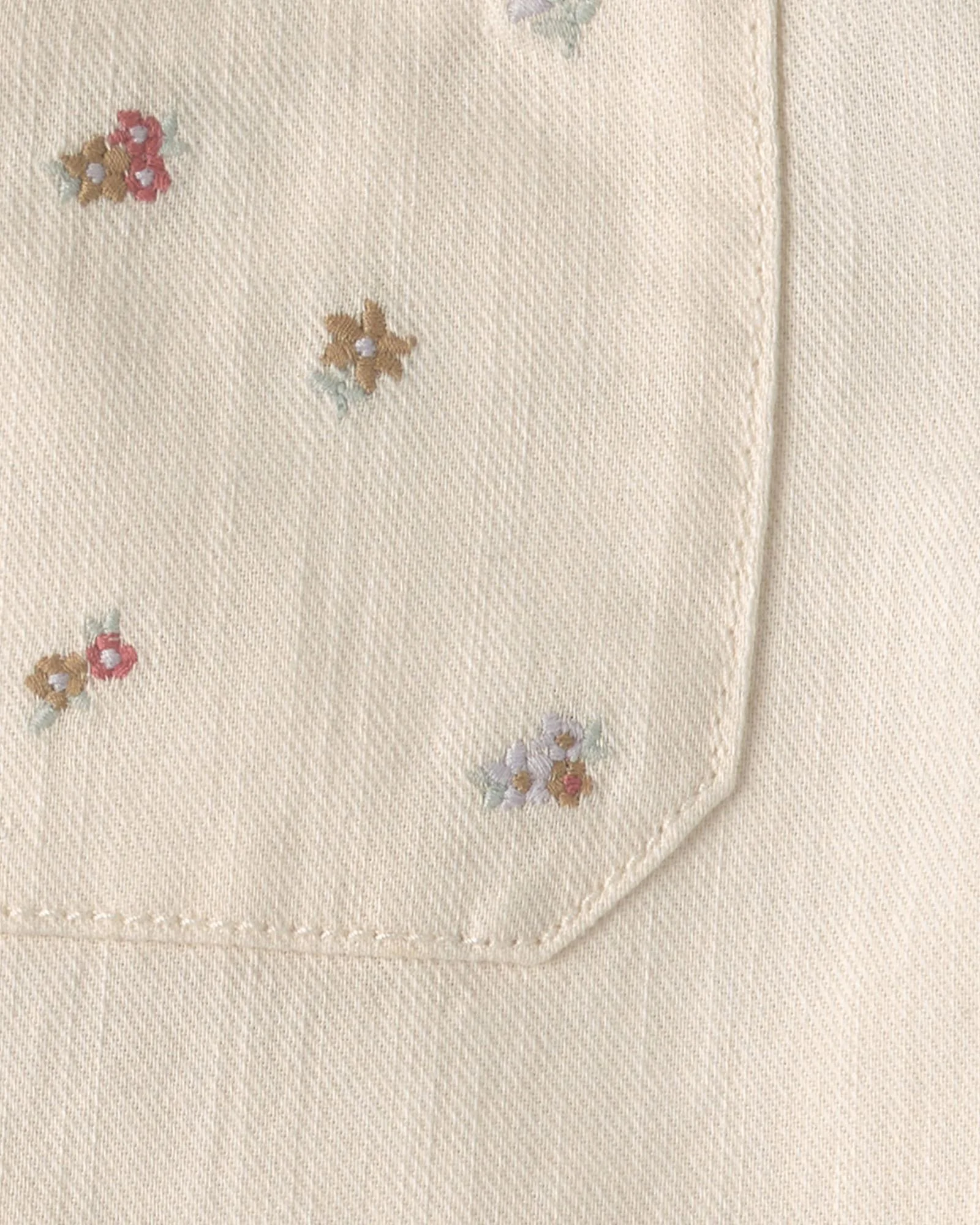 OshKosh Pantaloni largi cu floricele brodate foto