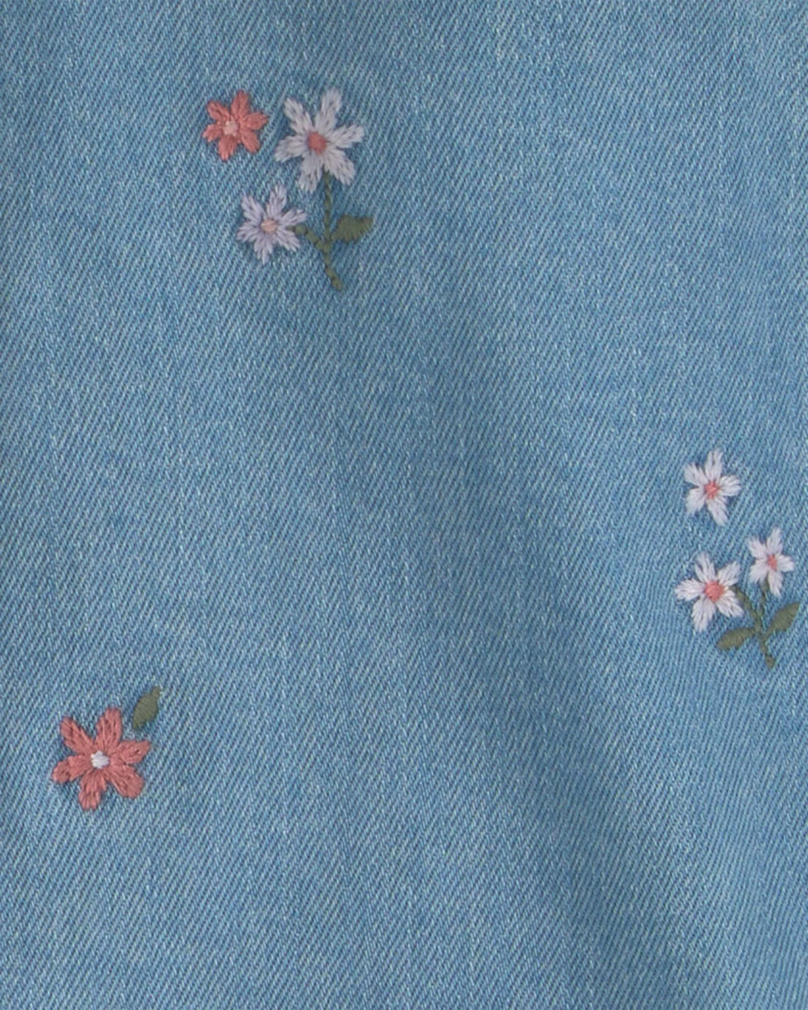 OshKosh Jacheta din denim cu broderie florala foto