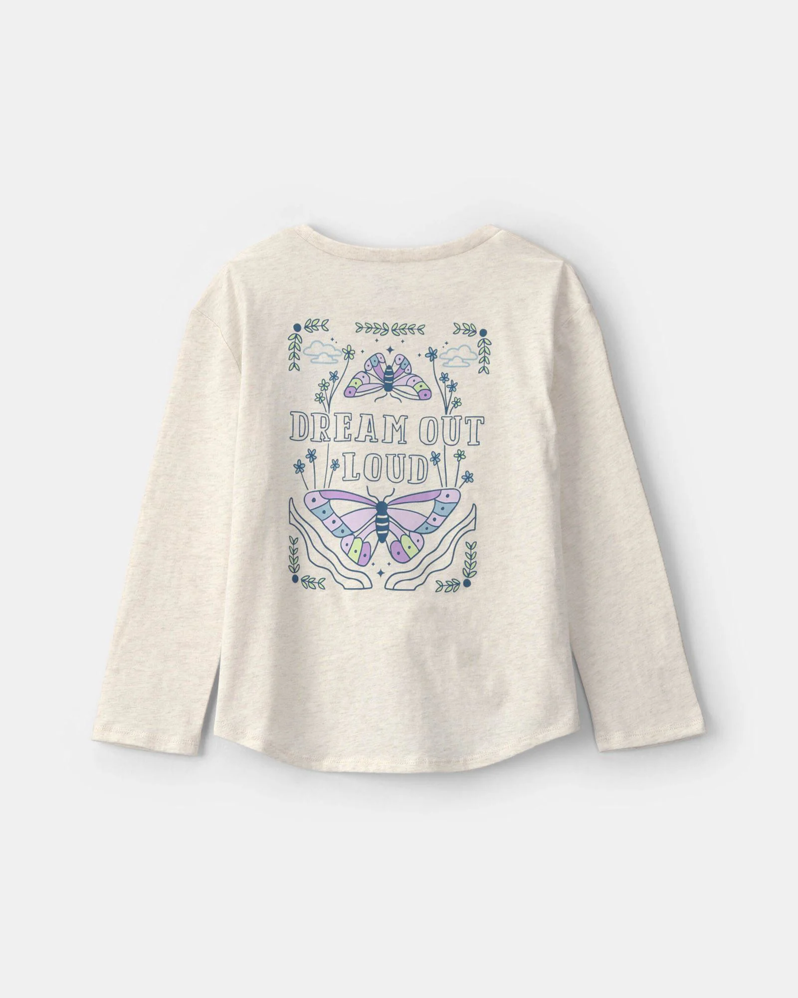 Carter's Bluza cu maneca lunga si nod Ivory foto