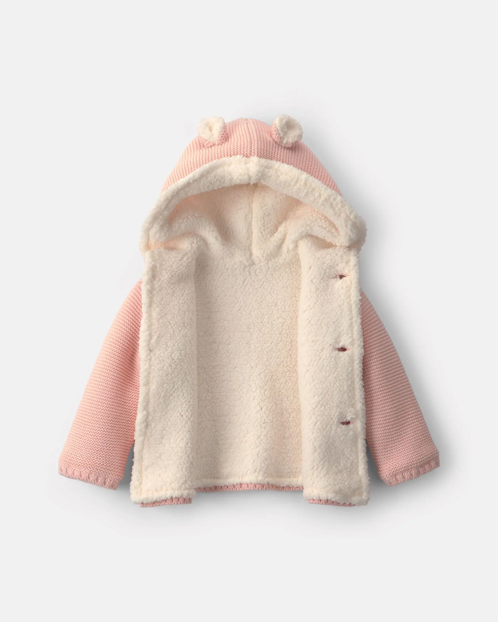 Carter's Cardigan tricotat cu captuseala Baby Pink foto