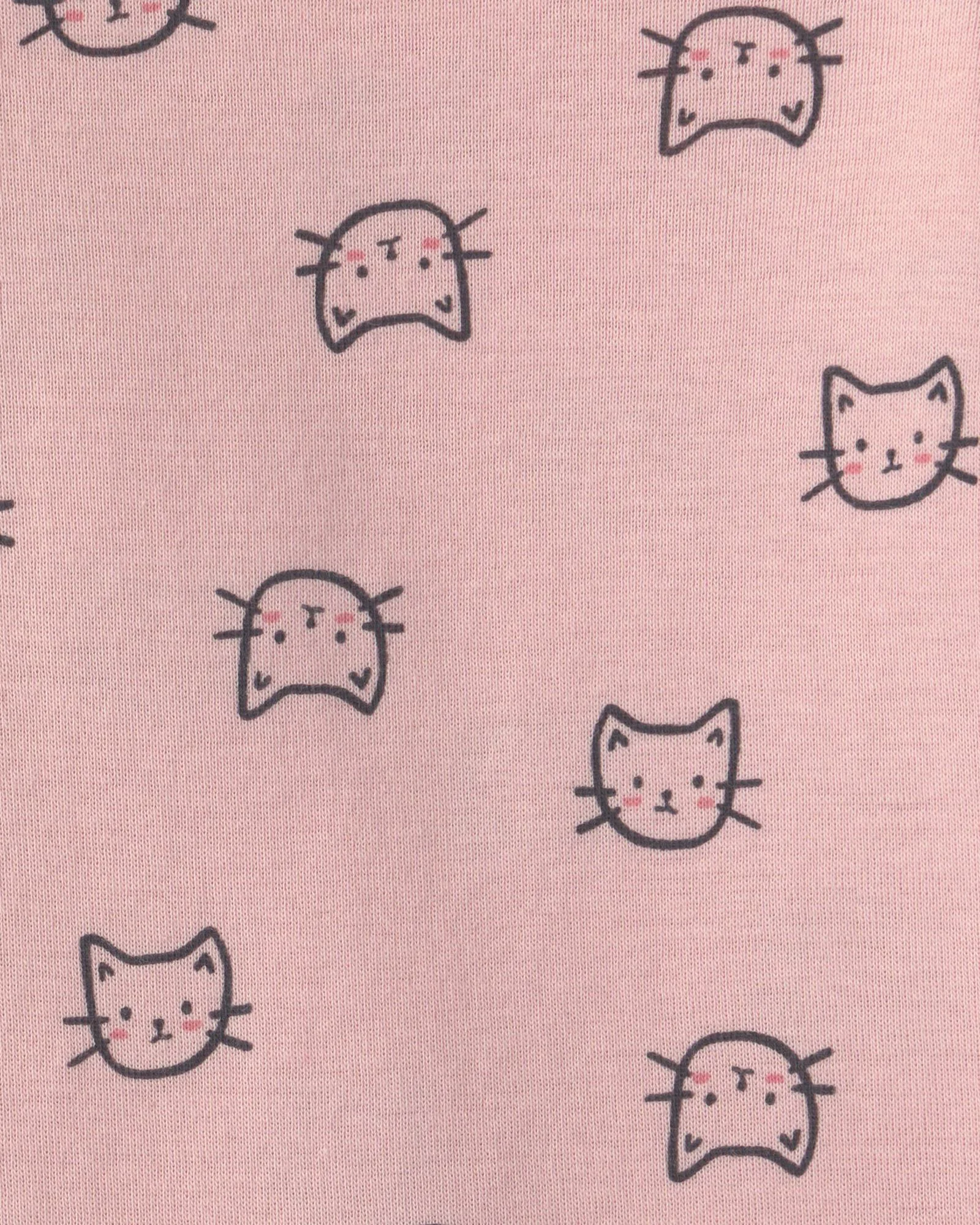 Carter's Set 3 piese Pink Cat - vesta cu gluga, colanti evazati si body foto