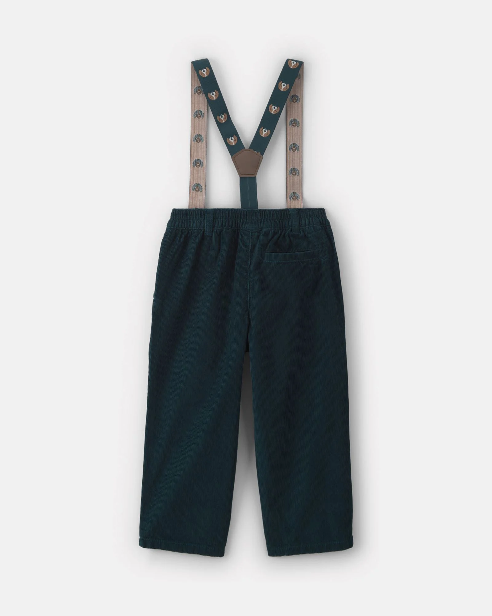 Carter's Pantaloni din catifea cu bretele Navy foto