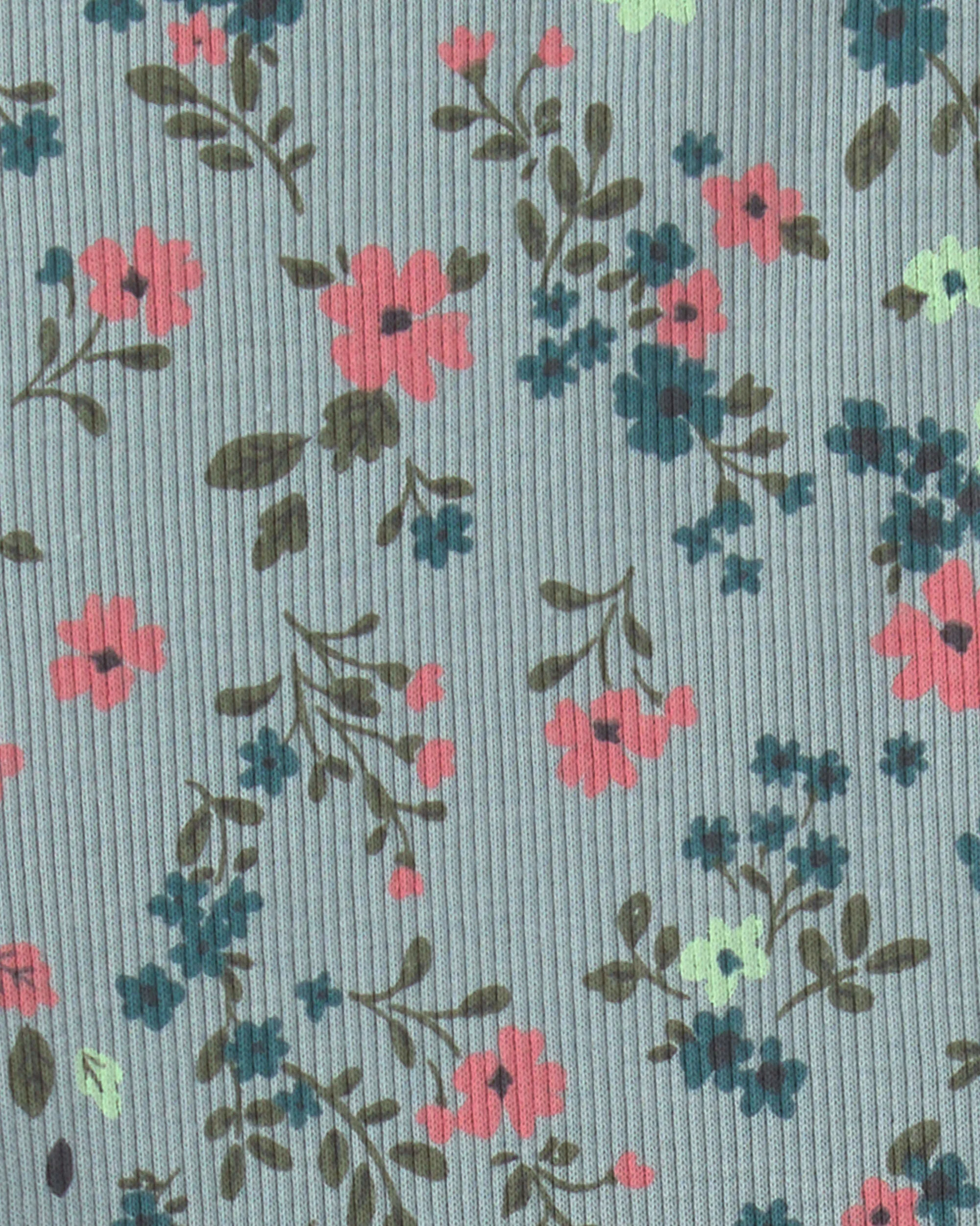 Carter's Set 2 piese Floral - bluza peplum si colanti evazati foto