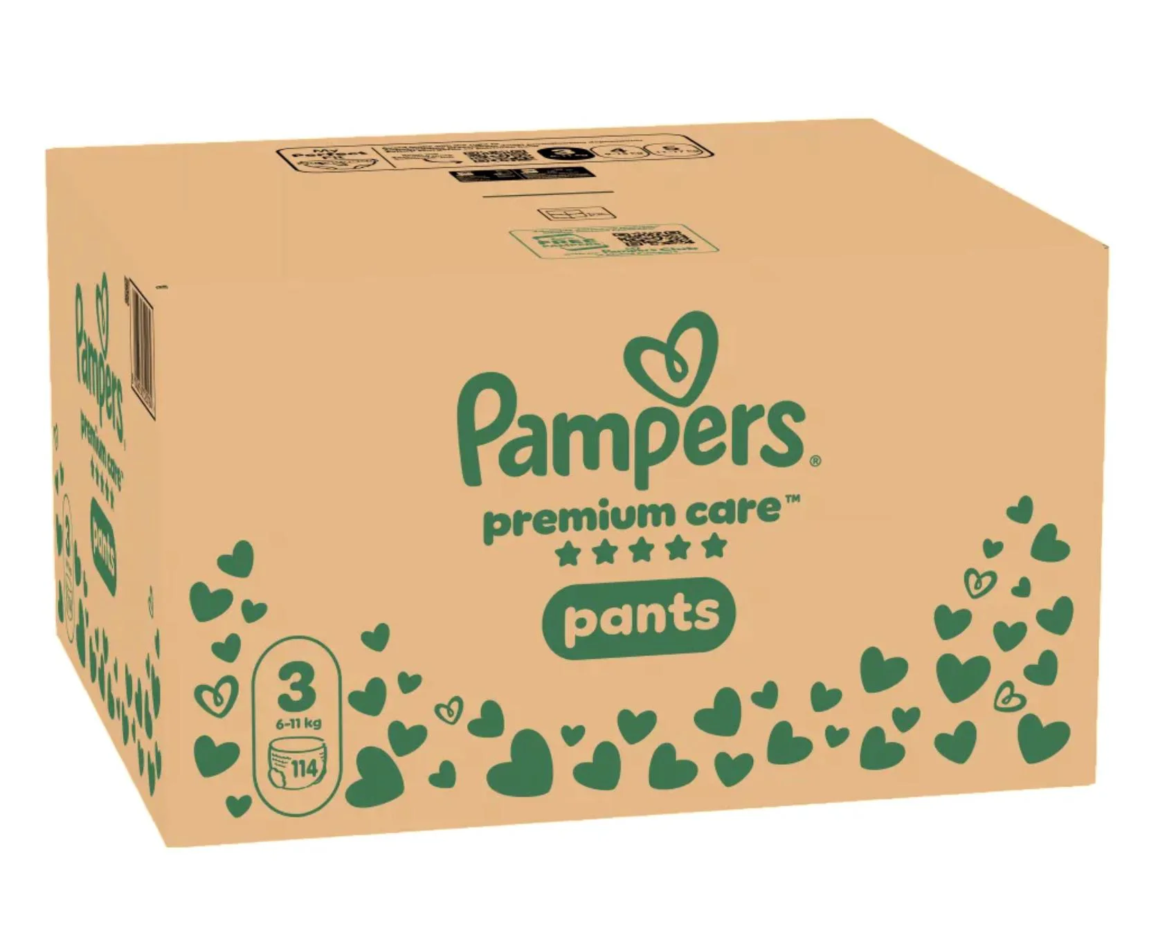 Chilotei Pampers Premium Care Pants 3 XXL (6-11 kg), 114 buc. foto