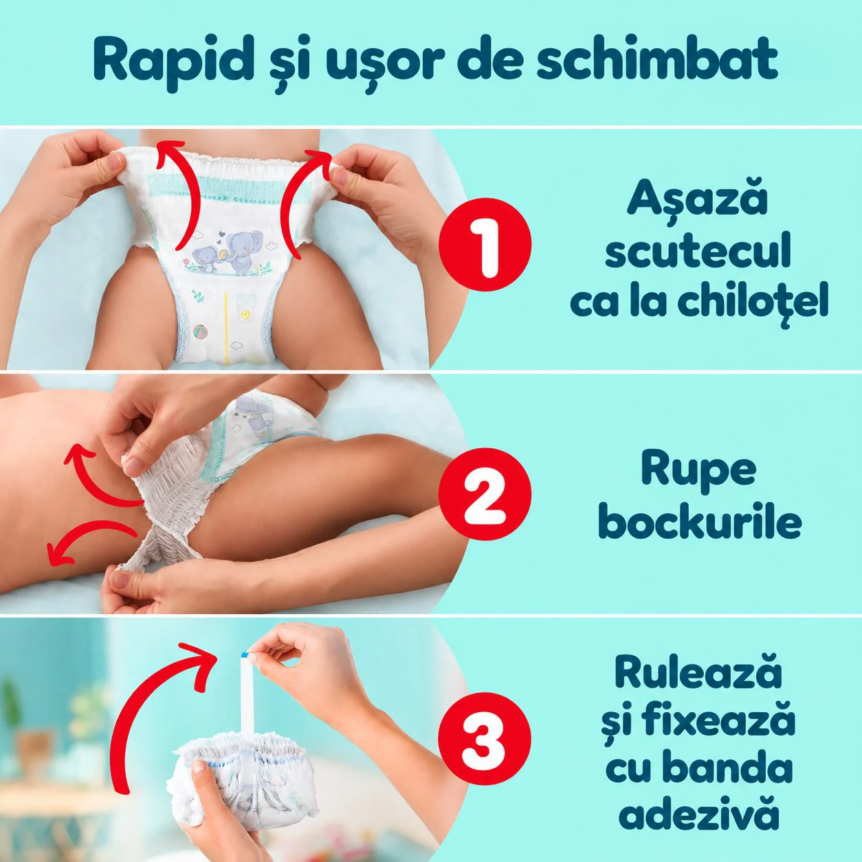 Chilotei Pampers Premium Care Pants 3 XXL (6-11 kg), 114 buc. foto