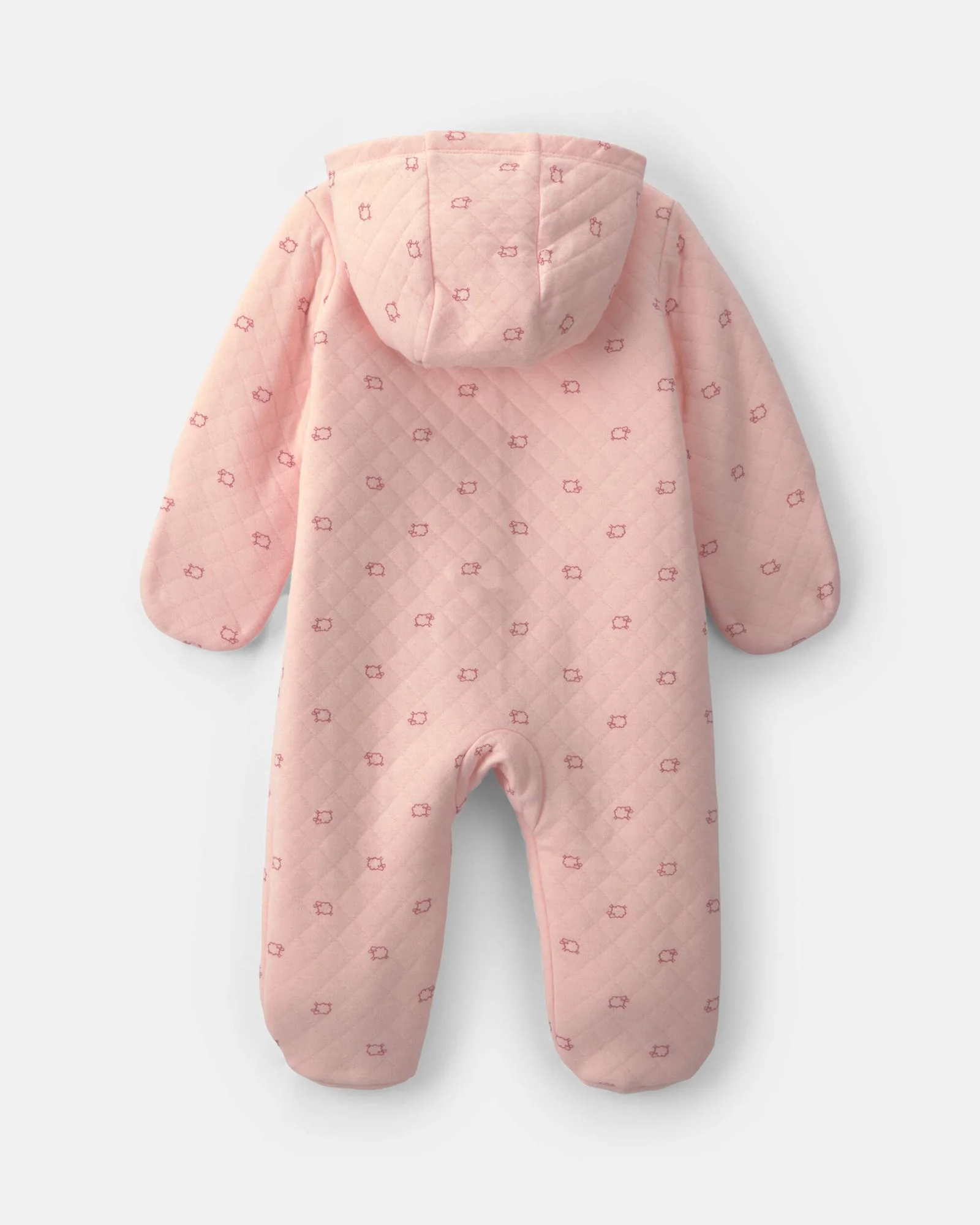 Carter's Salopeta groasa cu gluga Pink Sheep foto